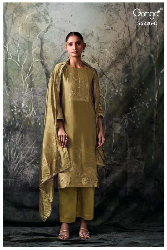 Ganga sashka 5226 dress material wholesale